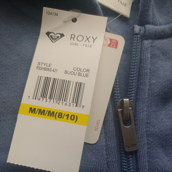 ROXY NEW girls Full Zip hooded Jacket - Picture 9 of 9